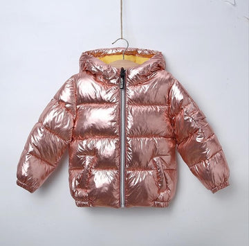 Rose Gold Winter Bubble Jacket