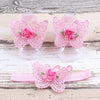 BalleenShiny 3PCS Flower Headband Baby Girls Barefoot Sandals Hair Foot Accessories Elastic Fashion Foot Decoration Kids Gift - tykonic