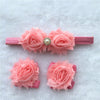 BalleenShiny 3PCS Flower Headband Baby Girls Barefoot Sandals Hair Foot Accessories Elastic Fashion Foot Decoration Kids Gift - tykonic