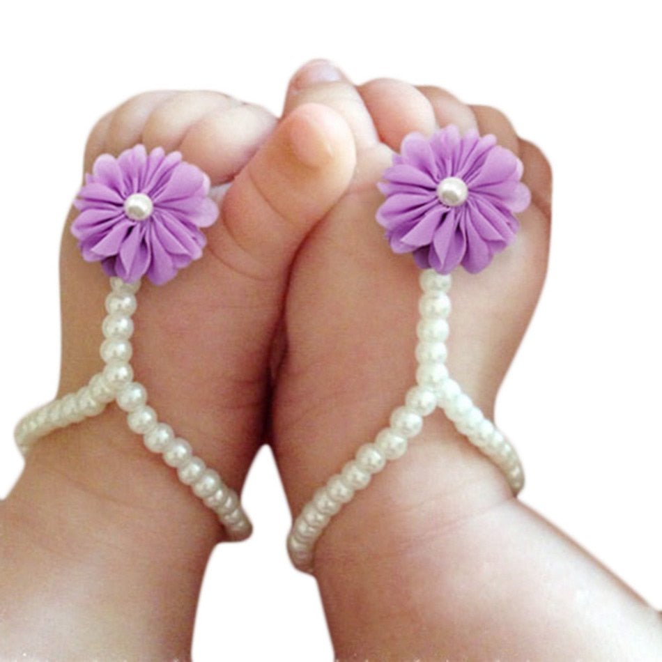 Pearl Toosies Flower Barefoot Sandal