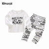 Kimocat High Quality Long Sleeve Autumn Spring Baby Boy Clothes Girls Clothing Set 2pcs Shirt+Pants Baby Cotton Pajamas Suits - tykonic