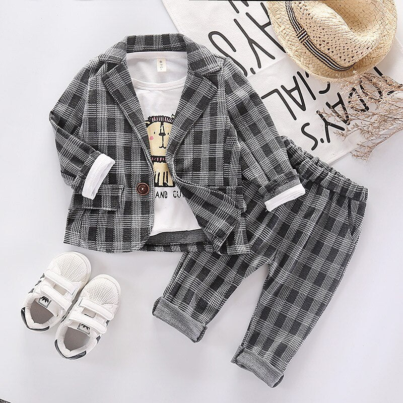 Proud of You Plaid Suit Set