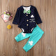 Pudcoco Toddler Baby Boy Clothes Merry-go-round Print Shirt Tops Short Pants 2Pcs Outfits Formal Gentleman Suit Clothes - tykonic